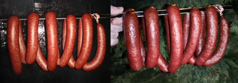 różne kawałki baraniny do kiełbasy