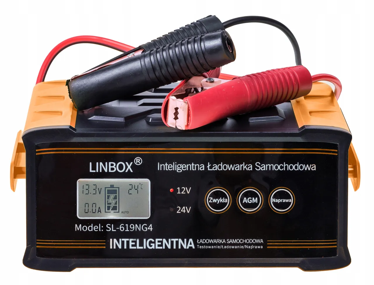nowoczesny prostownik do akumulatora i akumulator samochodowy