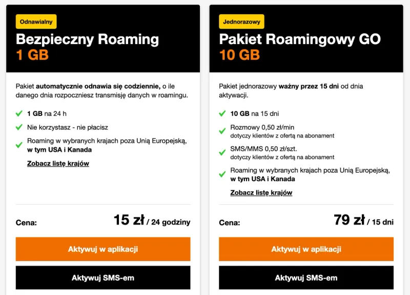 por&oacute;wnanie ofert roaming w Anglii