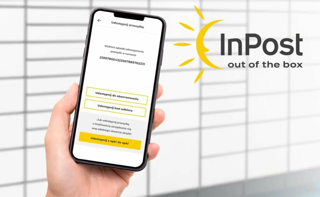 InPost Mobile aplikacja ekran gł&oacute;wny