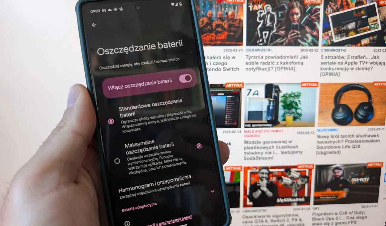 Ustawienia oszczędzania energii smartfon