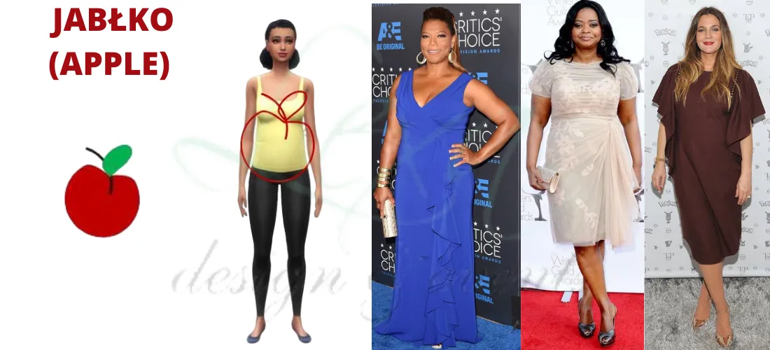 sylwetka jabłko kobieta