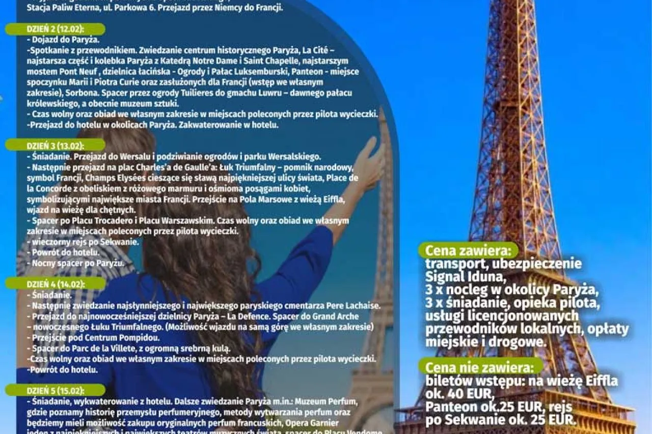 Plan podróży do Paryża: zwiedzanie, noclegi, wyżywienie. Ile pieniędzy wziąć do Paryża? Bilety na Wieżę Eiffla ok. 40 EUR.