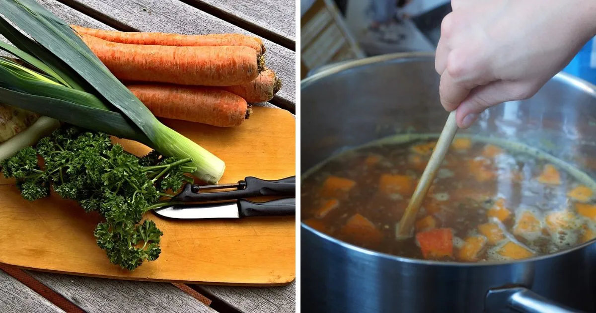 domowy bulion warzywny lub na chudym mięsie