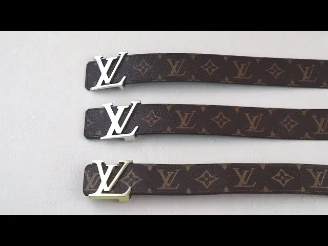 Louis Vuitton belt real vs fake comparison