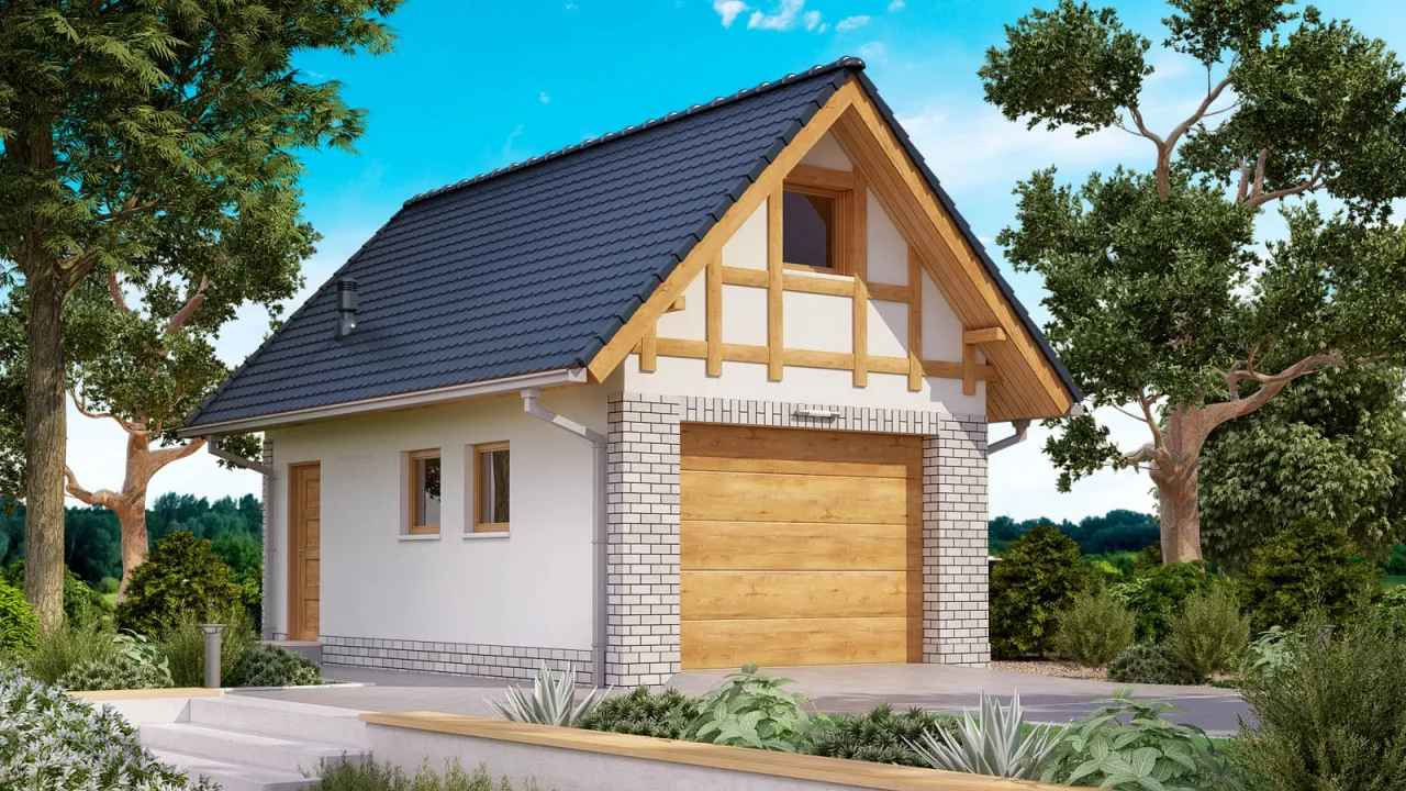 nowoczesny budynek gospodarczy na wsi