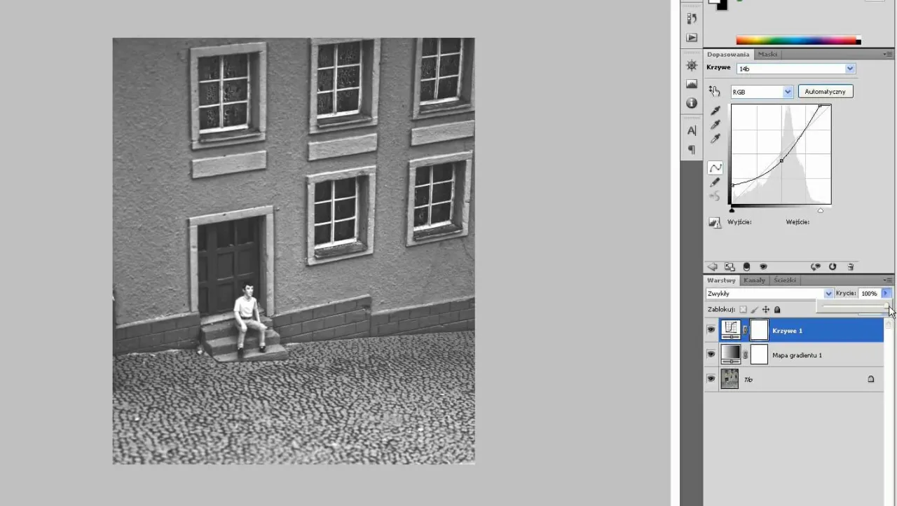 Jak zrobić czarno białe zdjęcie w Photoshop? Panel 