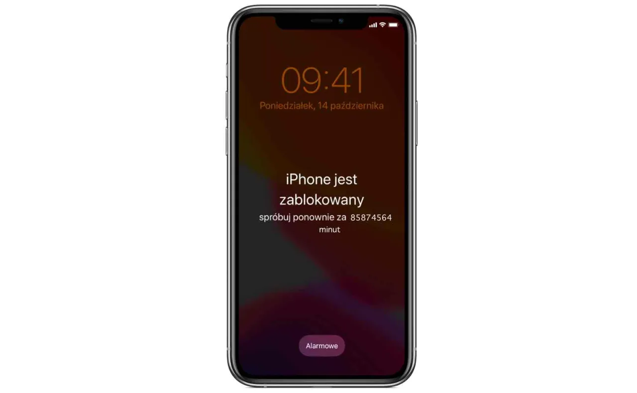 iPhone w trybie odzyskiwania