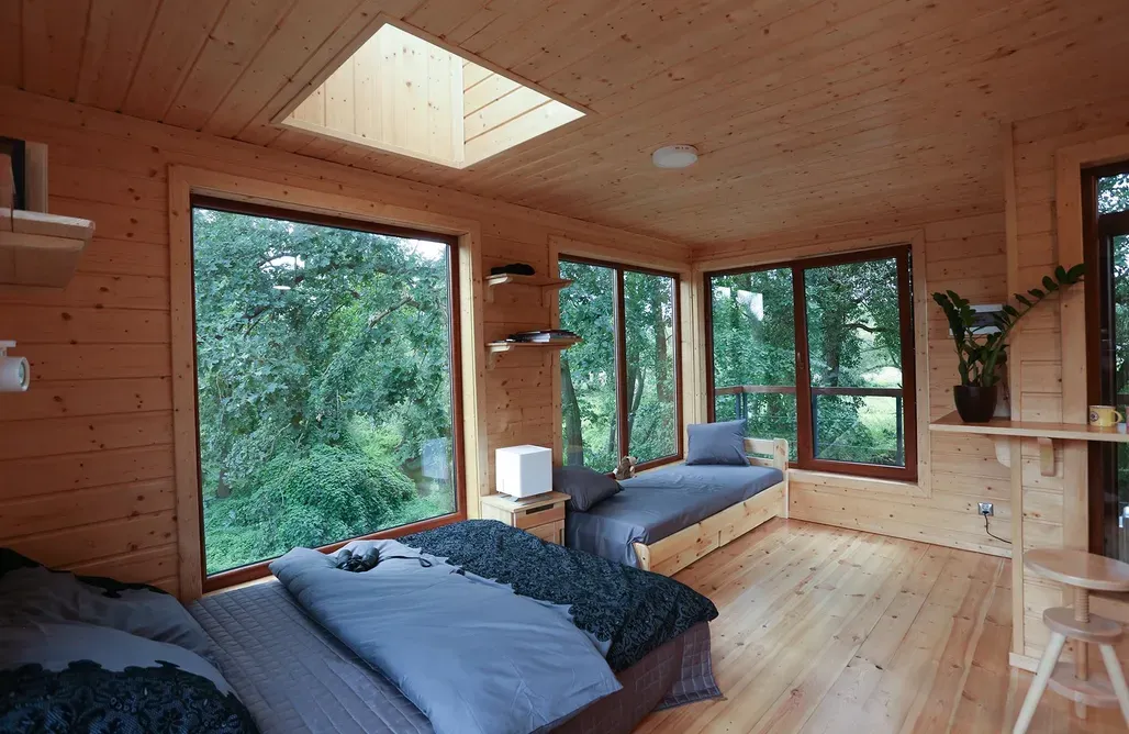 Luksusowy domek nad jeziorem Lubuskie wnętrze