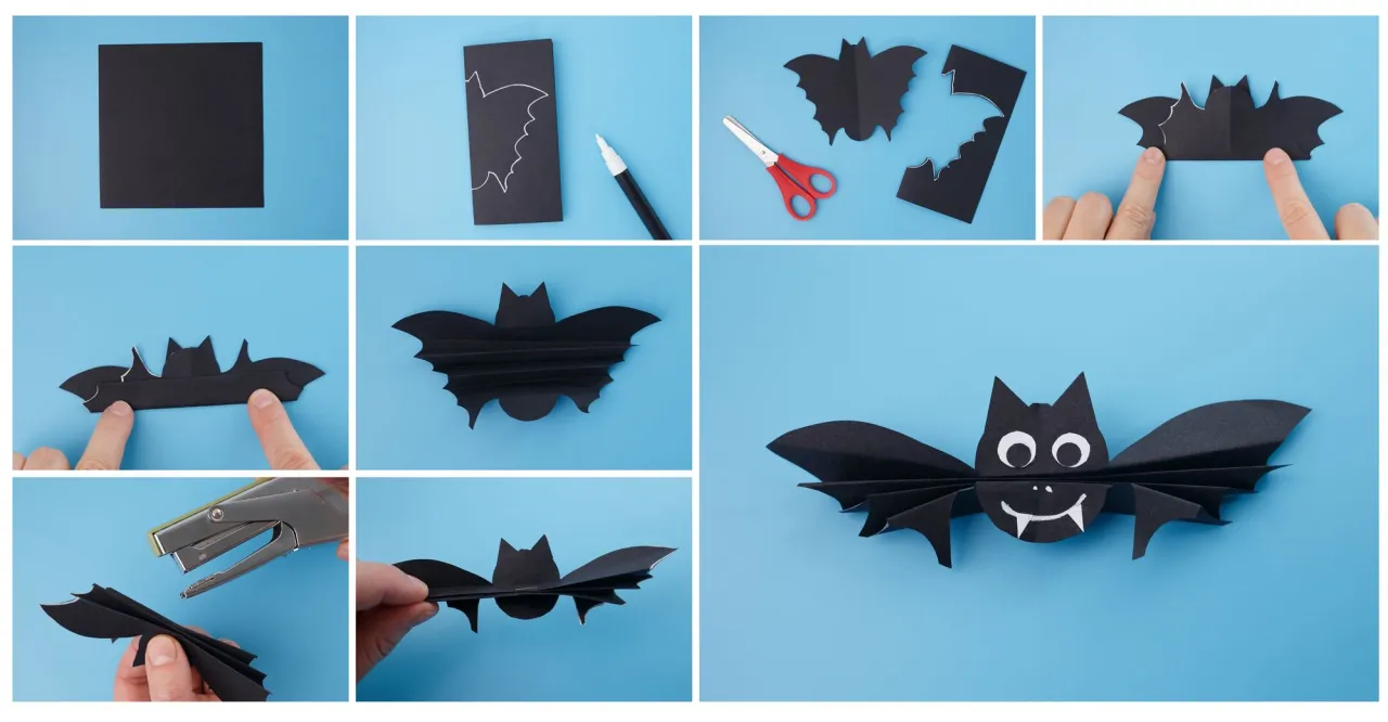 girlanda z duch&oacute;w i nietoperzy DIY