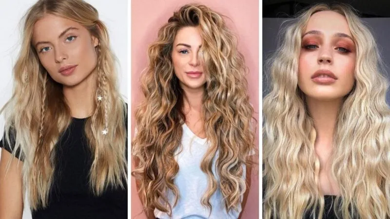 fryzura plażowe fale s&oacute;l morska