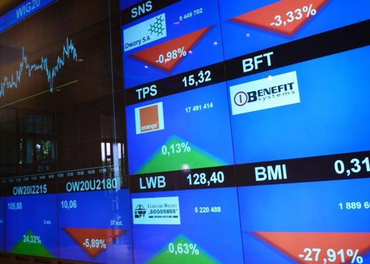 Mapa sektorów Giełdy Papierów Wartościowych w Warszawie