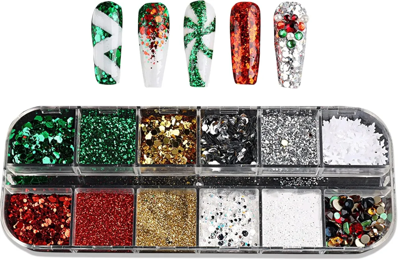 Arten von Nagelglitzer Vergleich