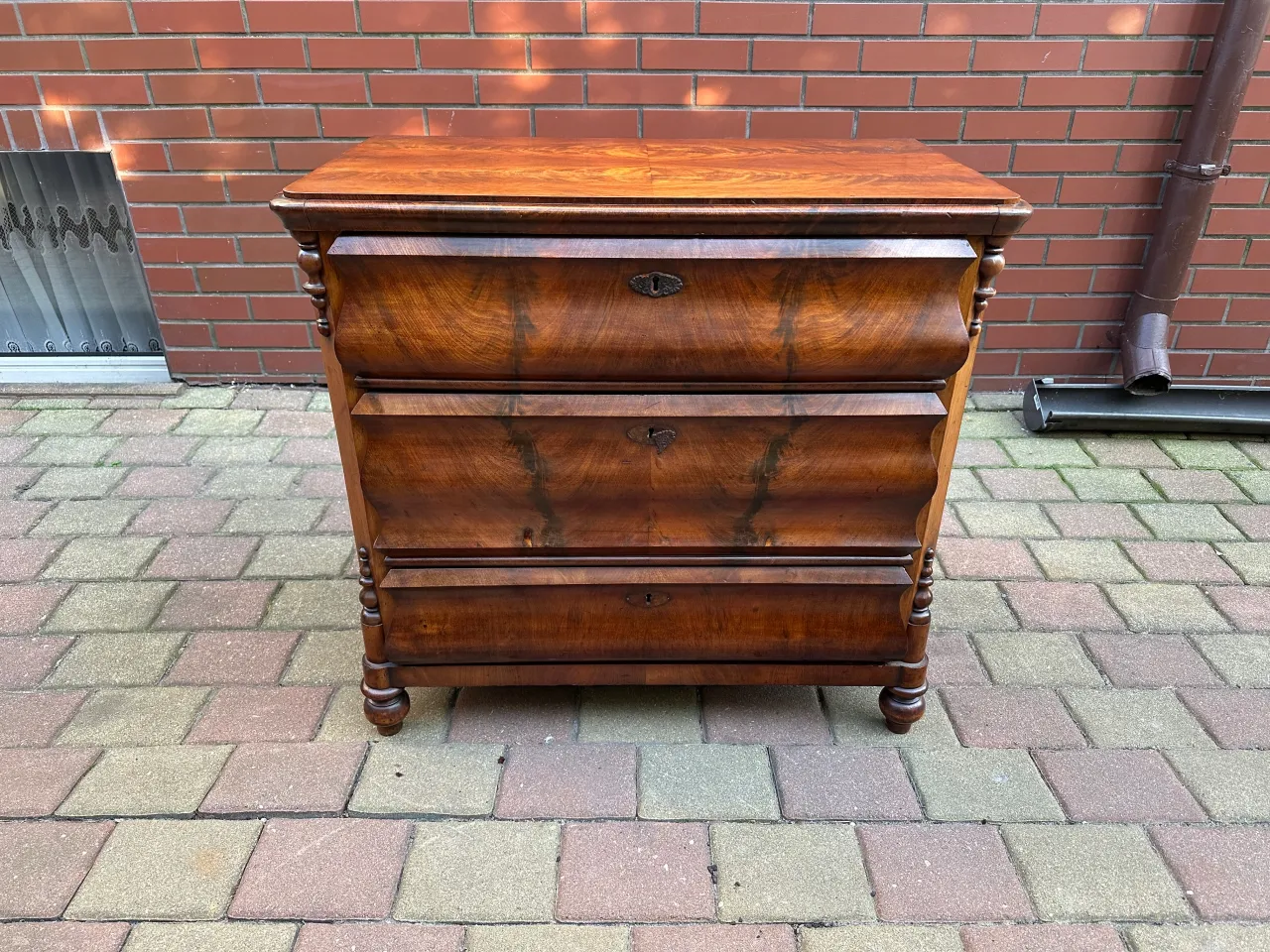 fornir orzechowy biedermeier