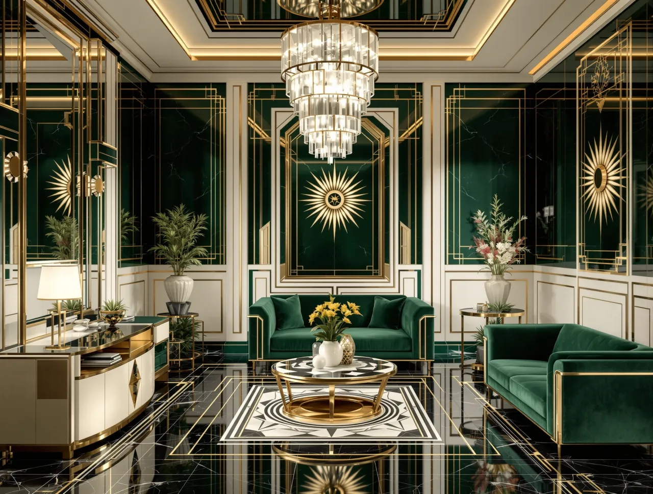 dekoracje impreza lata 30 art deco