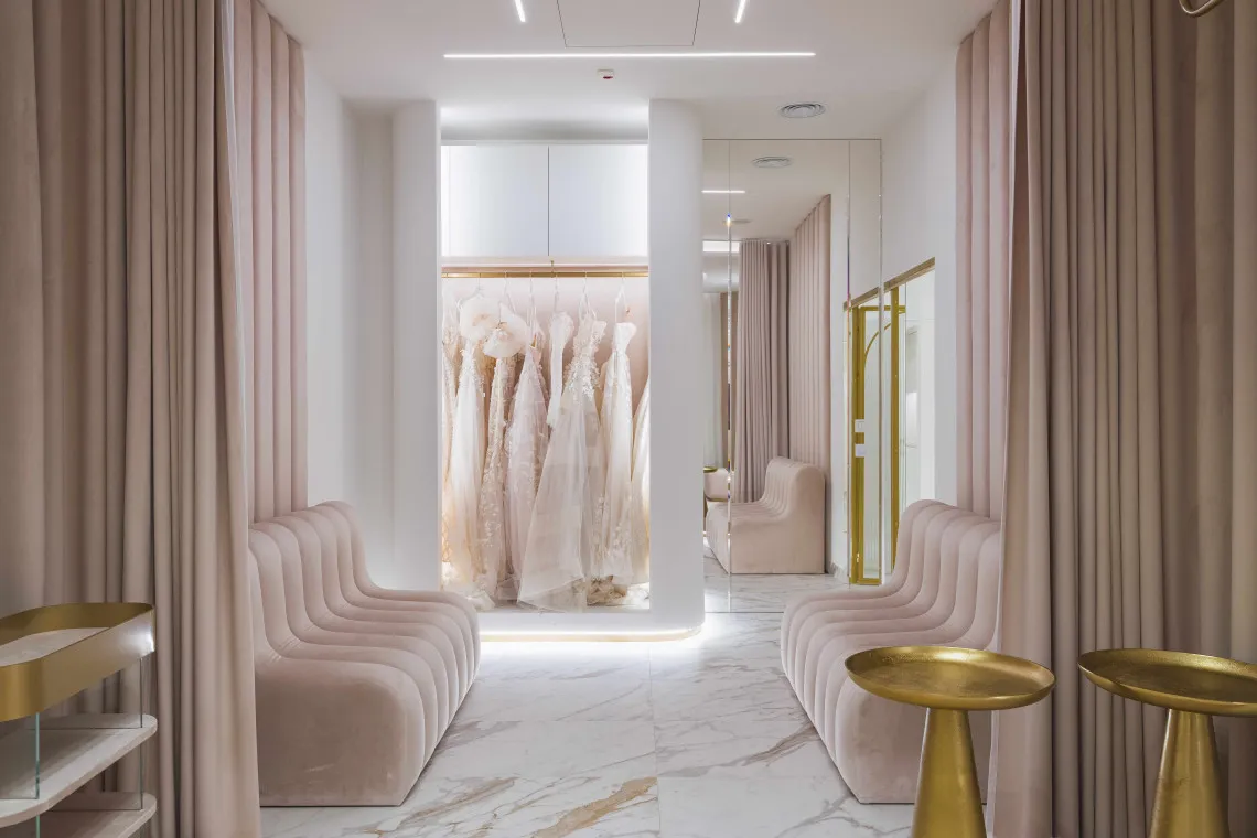 komis sukien ślubnych Gdańsk wnętrze