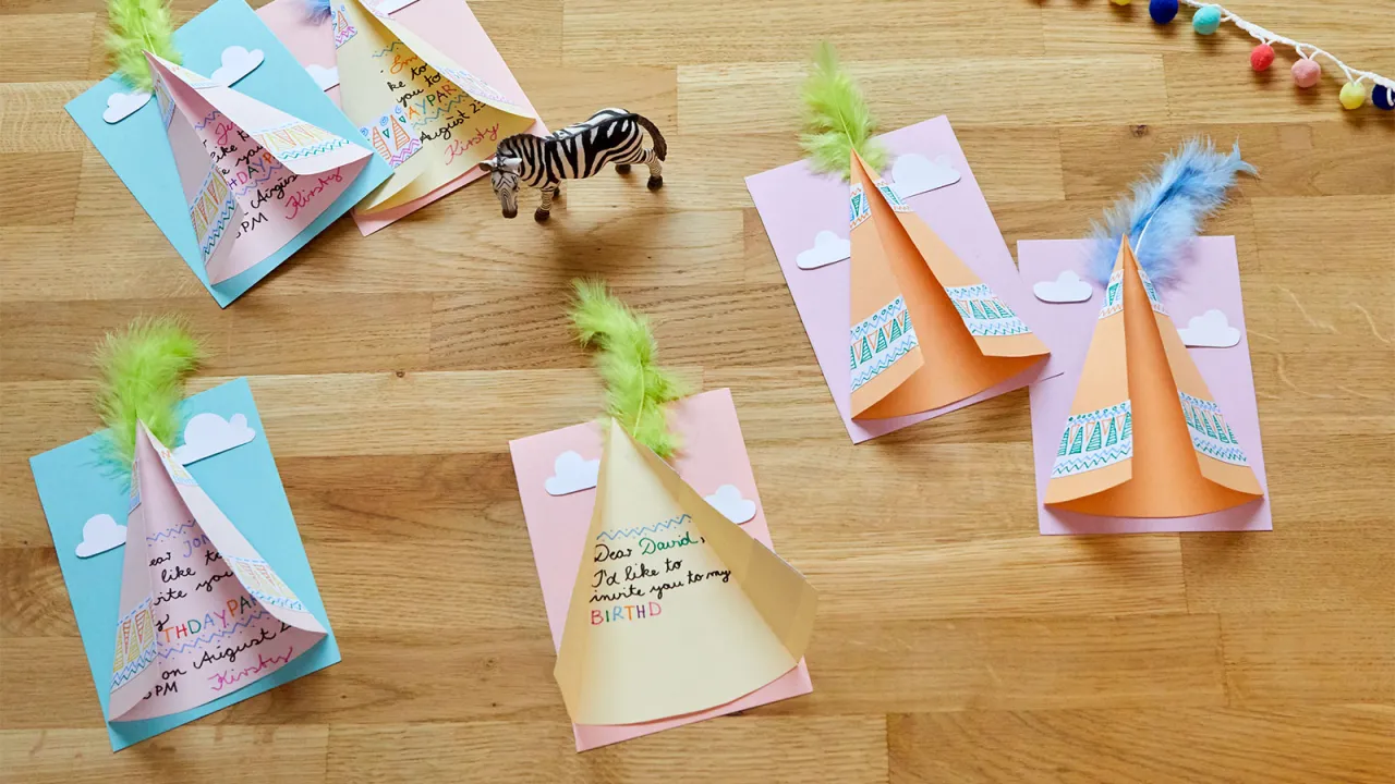 kreatywne zaproszenia na imprezę dla nastolatków DIY