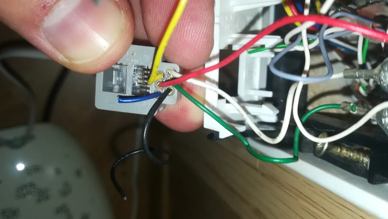 Schemat podłączenia gniazda telefonicznego GTN