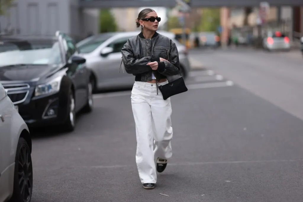 stylizacje spodnie loose fit damskie męskie