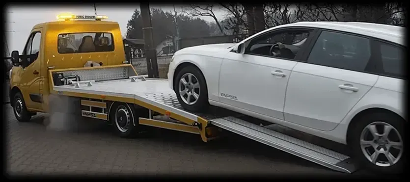 holowanie samochodu autostrada pomoc drogowa