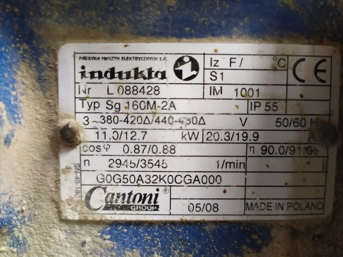 tabliczka znamionowa silnika tr&oacute;jfazowego przykład