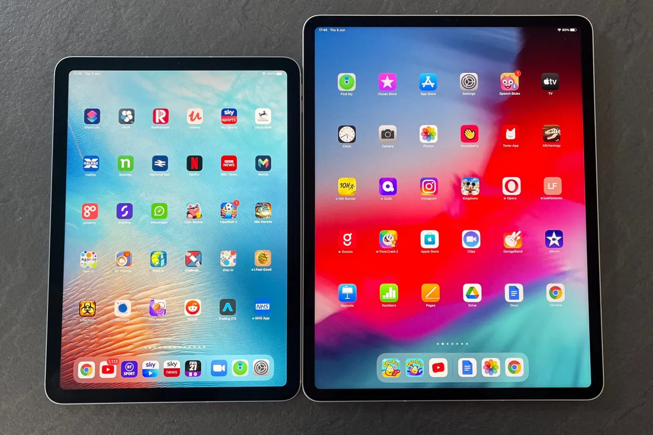 iPad Air Display vs Standard iPad Display