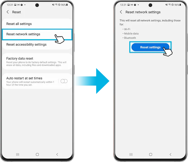 telefon z ikoną wifi, problem z wifi, ustawienia wifi
