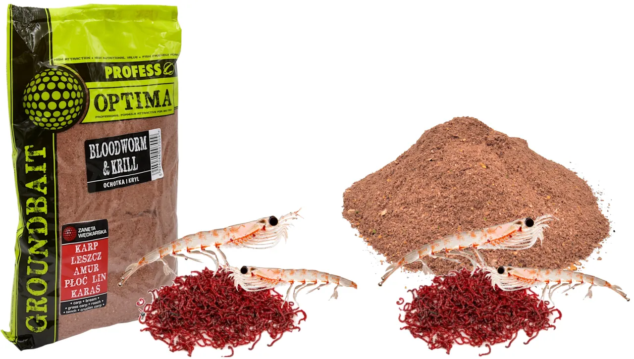 r&oacute;żne opakowania zanęty Profess Optima