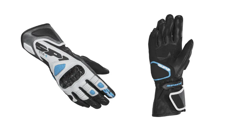 Różne typy rękawic motocyklowych (sportowe, turystyczne, miejskie)