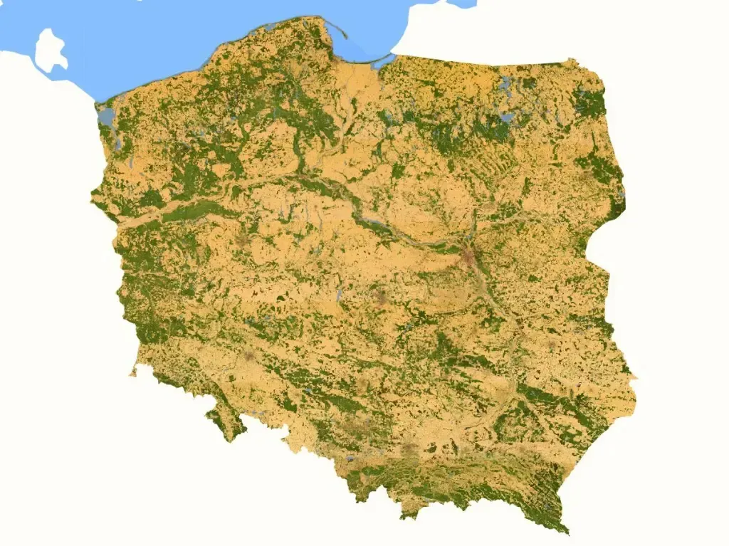 Mapa nasłonecznienia Polski dla fotowoltaiki