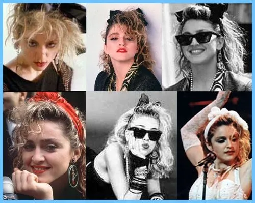 Madonna 80s style collage