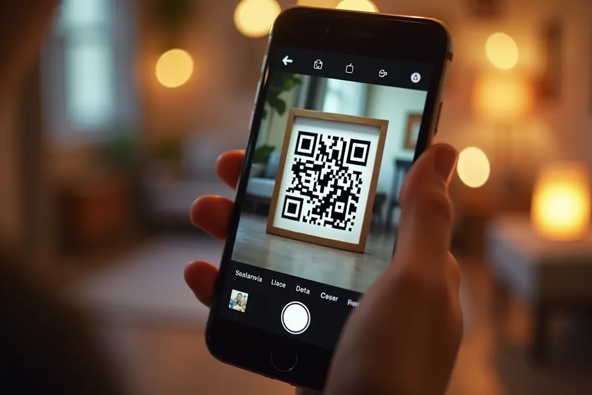 iPhone skanowanie kodu QR ze zdjęcia, Live Text