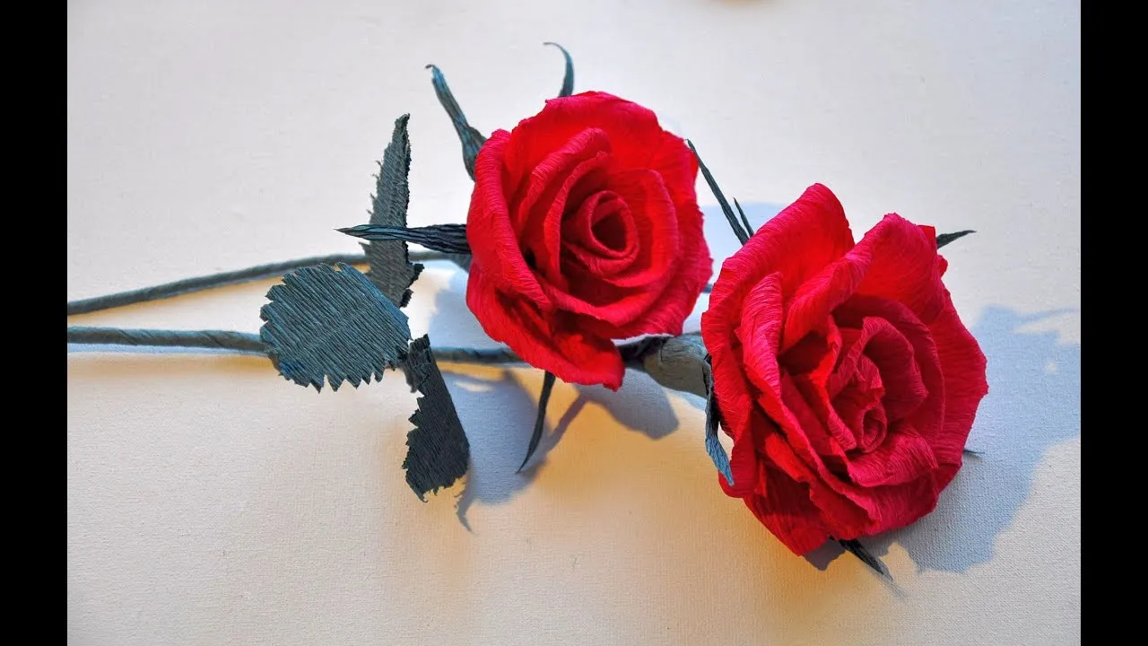 jak zrobić różę z bibuły krok po kroku