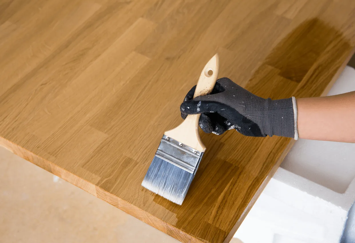 Odnowiony blat fornirowany po olejowaniu