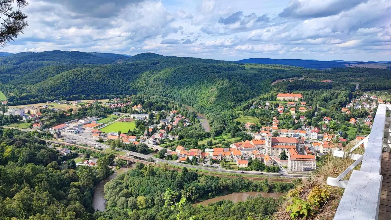 Bardo panorama rzeki Nysa Kłodzka