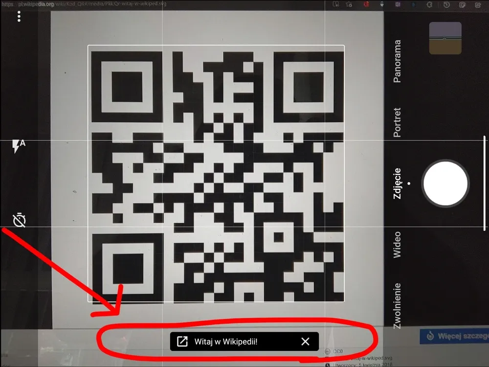 Skanowanie kodu QR telefonem krok po kroku