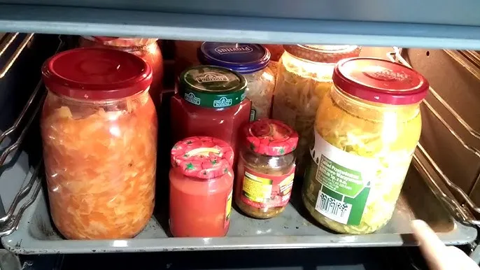 słoiki z sokiem w piekarniku