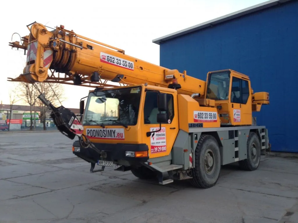 r&oacute;żne typy dźwig&oacute;w budowlanych