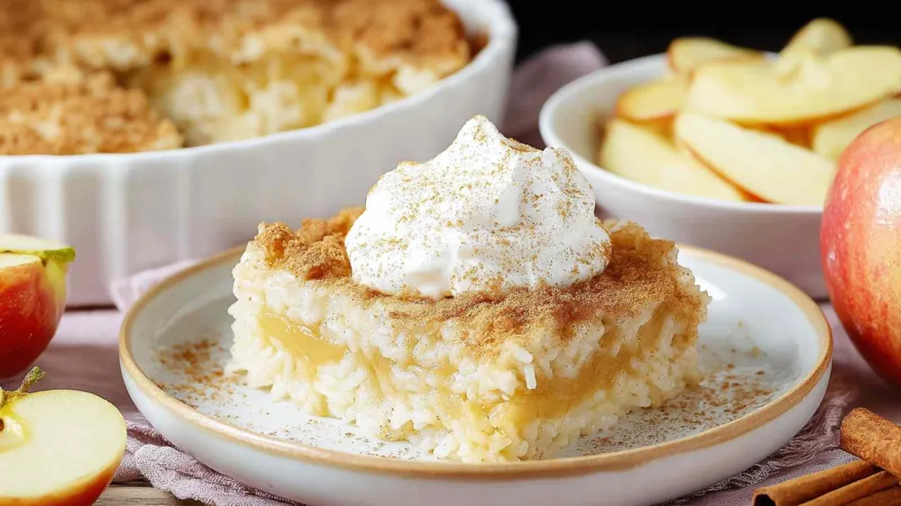 Ryż krótkoziarnisty i kwaśne jabłka