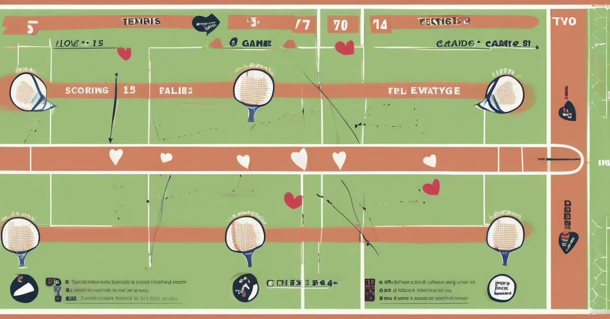 schemat punktacji w tenisie, tablica wyników tenisowych