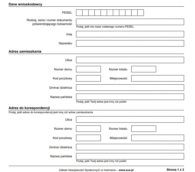 osoba wypełniająca formularz z długopisem i okularami, błędy we wniosku
