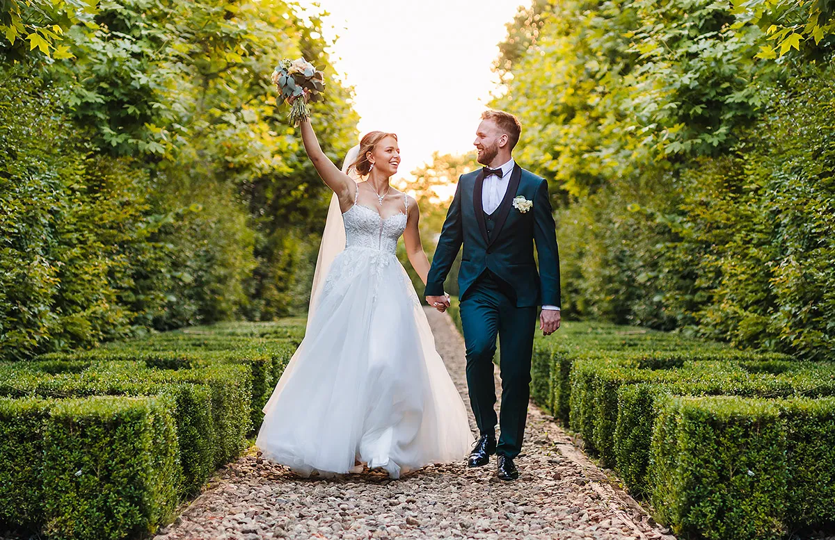 Piękne zdjęcie ślubne reportażowe