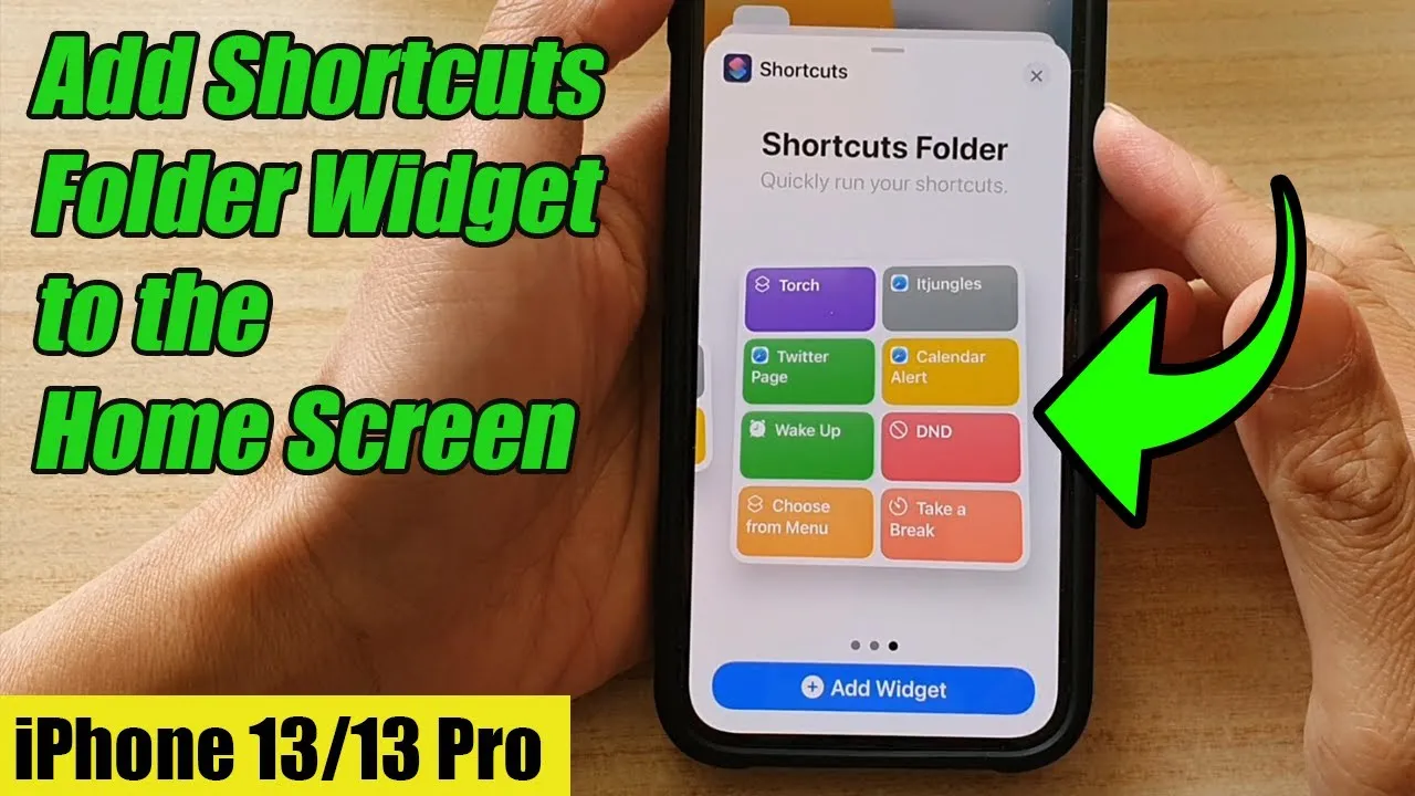iPhone tworzenie folderów widgety