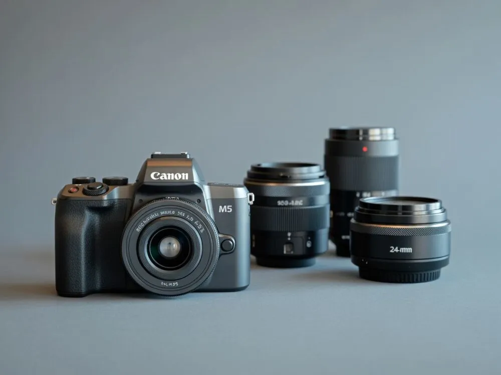 Canon M50 z obiektywami EF-M porównanie rozmiarów