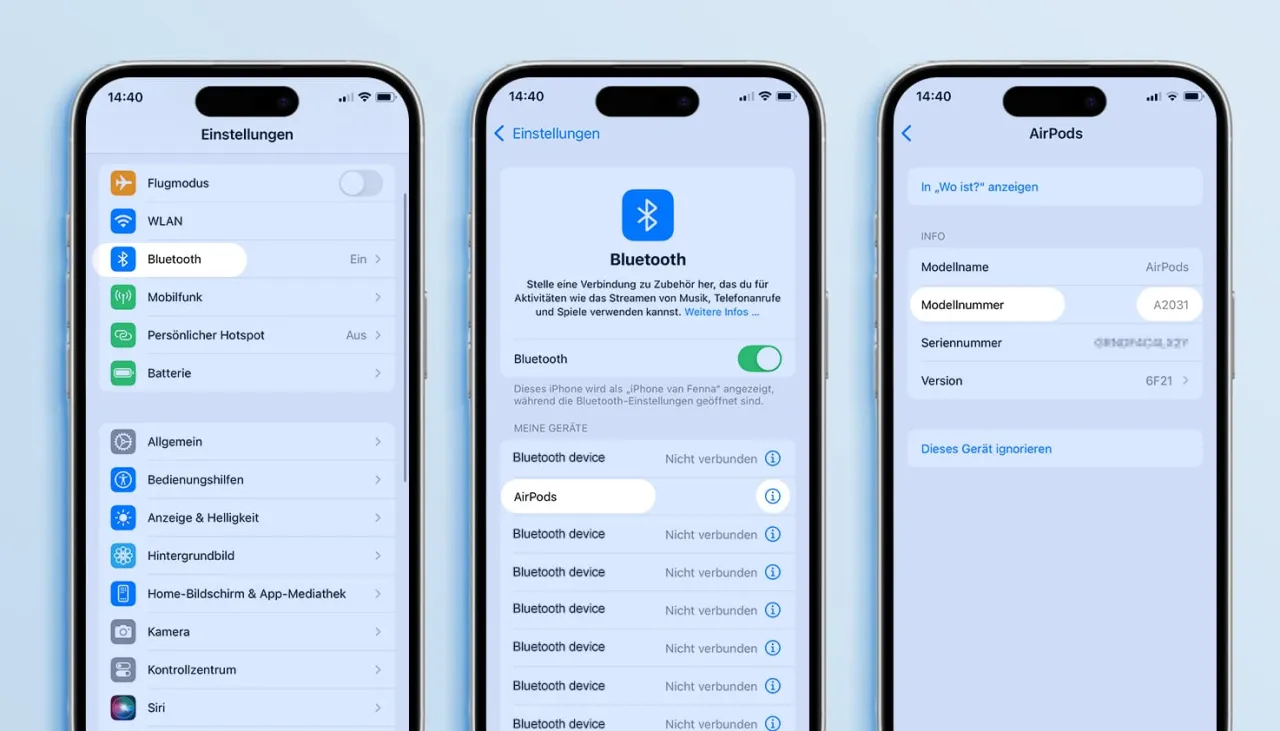 AirPods Modelle und Wo ist App iPhone
