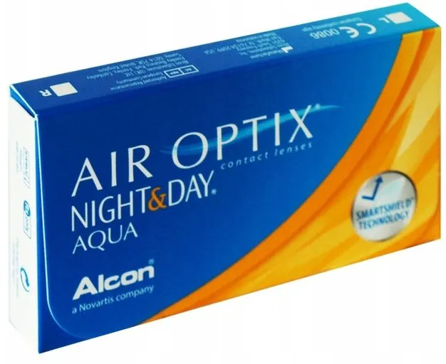 por&oacute;wnanie soczewek całodobowych, opakowania soczewek Air Optix Night & Day Aqua, PureVision 2 HD, Biofinity