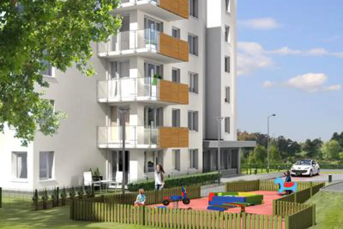 Gdańsk panorama nowoczesne budynki mieszkalne