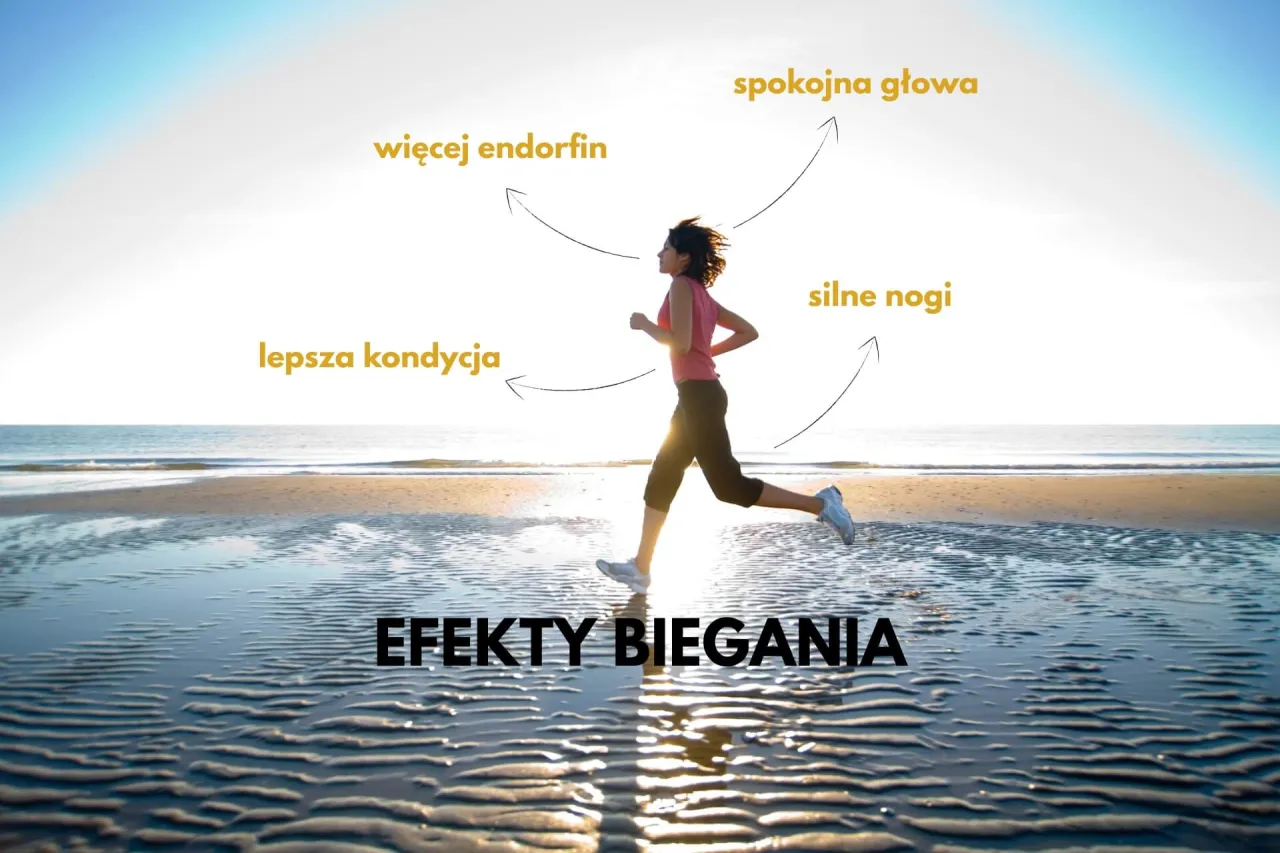 Korzyści zdrowotne biegania infografika