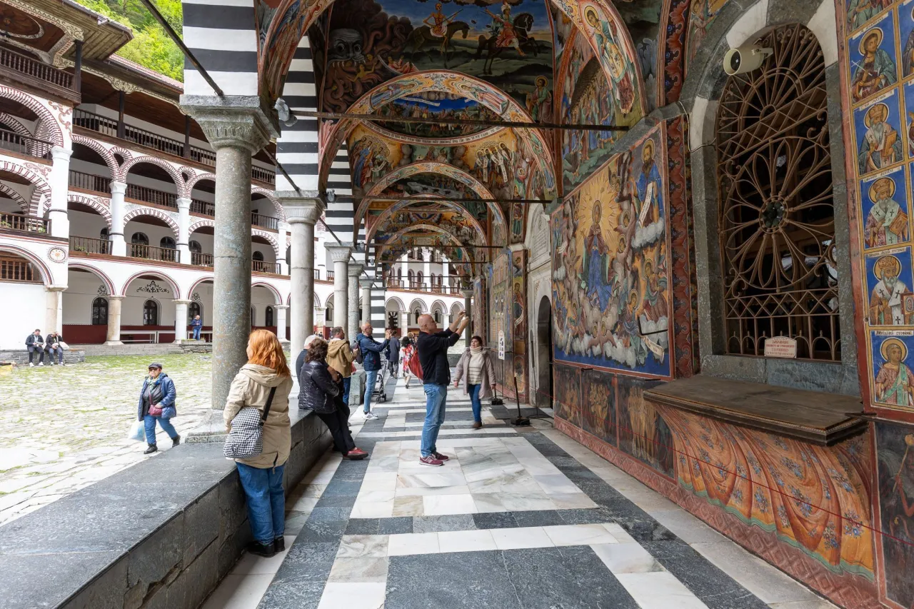 Monastyr Rylski wnętrze