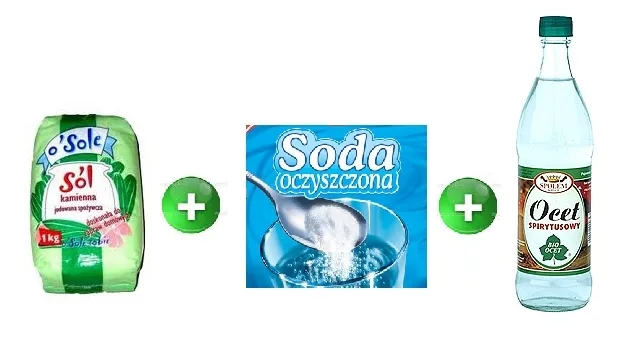 soda i ocet do udrażniania rur